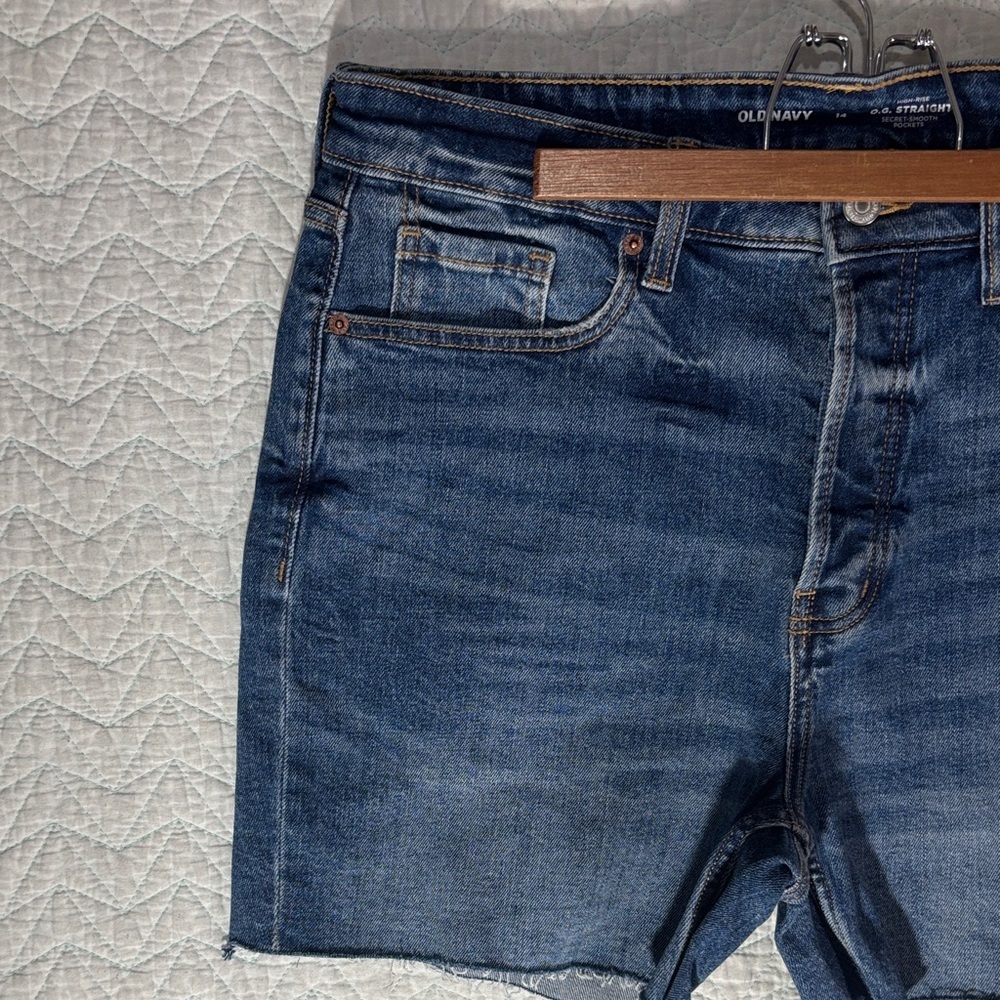 Old Navy Dark Blue Denim Jean Shorts - Picture 3 of 6